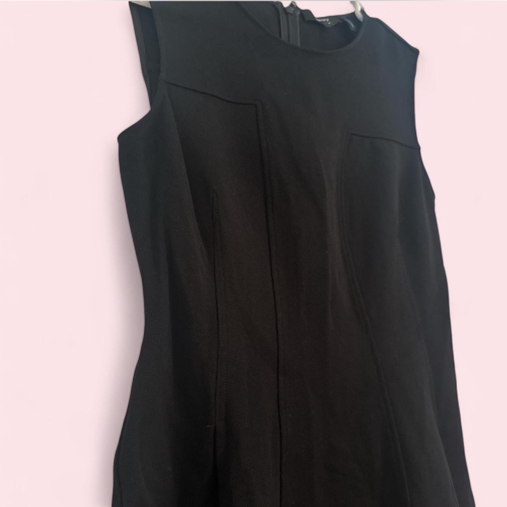 Theory Black Mini fit and flare Dress